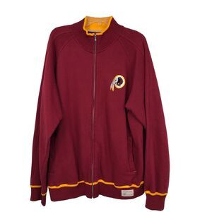 Vintage Redskins Varsity Style Jacket, Indian Logo, Reebok on Gridiron NFL Tag L